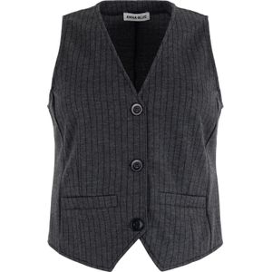 Anna Blue Gilet Vesty Grijs dames