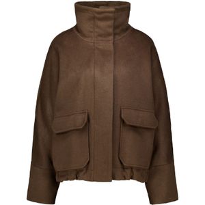 Giacomo - Wollen Jas - Bruin - Dames - Oversized Pasvorm