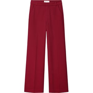 Pom Amsterdam Pantalon Wide Leg Burgundy Rood dames