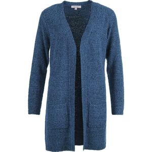 Enjoy - Vest Lang Bouclé - Blauw - Dames