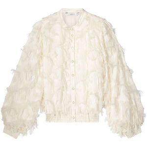 Summum Blouse Fringe Fluffy Wit dames