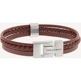 Steel & Barnett Armband Bruin heren