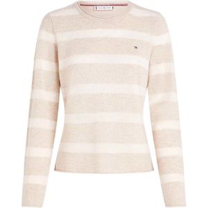 Tommy Hilfiger Soft wool c-nk sweater Beige dames