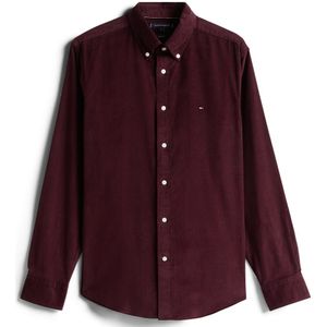 Tommy Hilfiger - Overhemd Solid Corduroy - Bordeaux Rood - Heren