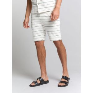 No Excess Short Jersey Stripes Wit heren