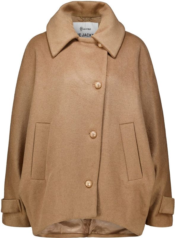 Giacomo - Wollen Cape-jas - Camel - Dames