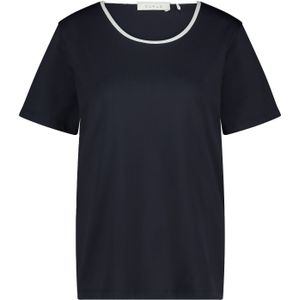 NUKUS Tirza Top Uni Tops T-shirts Dames - Shirt - Blauw