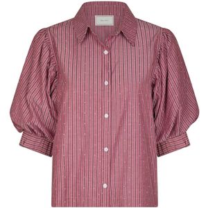 Neo Noir Blouse Etta Soft Stripe Stone Roze dames