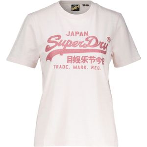 Superdry T-Shirt Metallic Roze dames