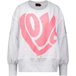 Miss Goodlife Sweater Love Grijs dames