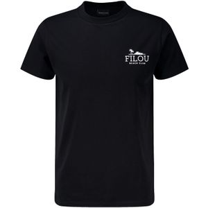 Baron Filou T-shirt The Campagne  Zwart heren