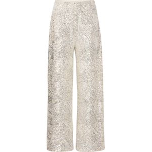 Ichi - Pantalon Fauca - Zilver - Dames