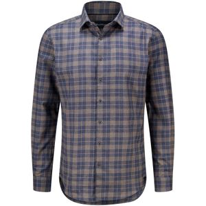 Bomont Overhemd BMT Flanel Check Blauw heren