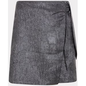 Esqualo Rok Bow Crinkle Metallic Antraciet dames