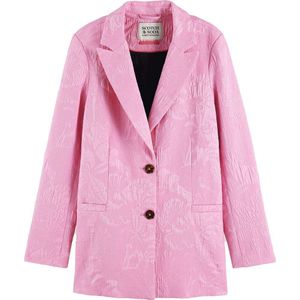 Scotch & Soda Blazer Jacquard Roze dames