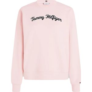 Tommy Hilfiger mdrn reg script sweatshirt Roze dames