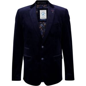 A Fish Named Fred Blazer Pique Navy heren