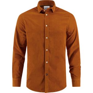 A Fish Named Fred Overhemd Corduroy Bruin heren