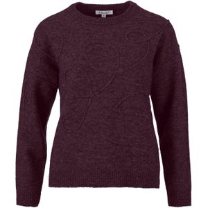 Enjoy - Trui Kringel - Bordeaux Rood - Dames