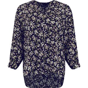Bloomings blouse woven printed Blauw dames