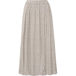 Yaya Printed long aline skirt Grijs dames