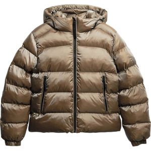 Superdry Puffer Jas Luxe Sports Kaki dames