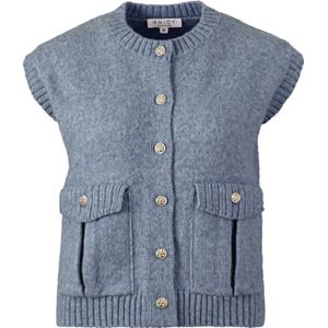 Enjoy Vest Gilet Blauw dames