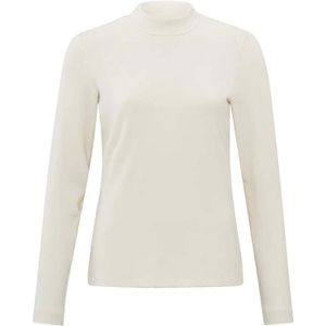 Yaya Long sleeve t-shirt with turtl Wit dames