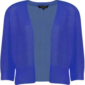 Bloomings open cardigan cropped Blauw dames