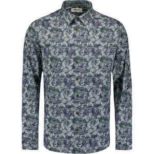 No Excess Overhemd Allover Printed Blauw heren