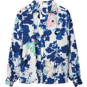 Pom Amsterdam Blouse Violet Crane Blauw dames