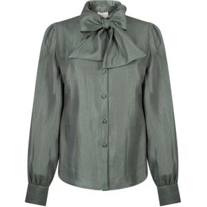 Aaiko Blouse Veronne Tie Shimm Ray Groen dames