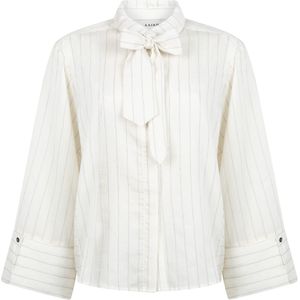 Aaiko - Blouse Elda Small Stripe - Wit - Dames