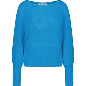 Nukus Pullover Batwing Lurex Blauw dames