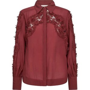 Copenhagen Muse - Blouse Molli - Bordeaux Rood - Dames