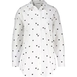 Co'couture heart oversized shirt Wit dames