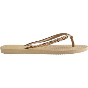 Havaianas Slippers Slim Glitter Goud dames