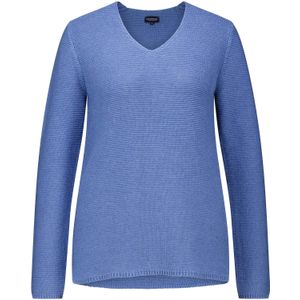 Bloomings Trui V-hals Blauw dames