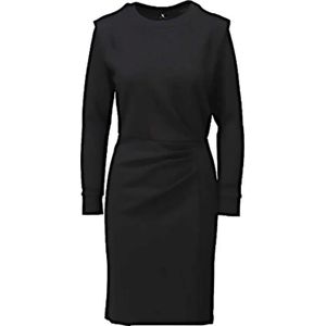 K Design - Jurk Plooien - Zwart - Dames