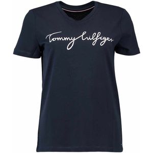 Tommy Hilfiger T-shirt Heritage Donkerblauw dames