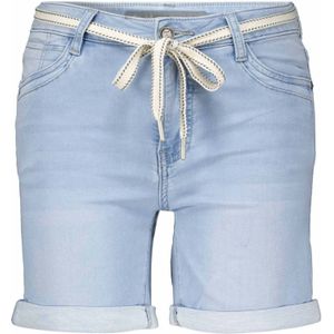 Geisha Shorts jogdenim + belt Blauw dames