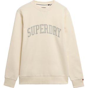 Superdry Sweater Atletic Ess Crew Off White heren