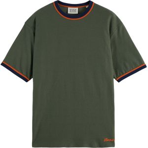 Scotch & Soda T-shirt Army heren