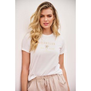 Esqualo T-shirt Solar Club Geel dames