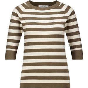 The Clothed Top Stripe Groen dames