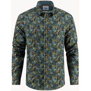 A Fish Named Fred Overhemd Watercolor Highland Groen heren