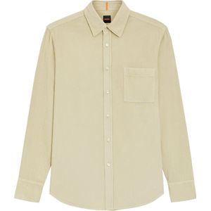 Boss Orange Overhemd Relegant Beige heren