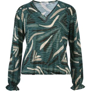 Enjoy - Top - Groen - Dames - Lange Mouwen - Casual