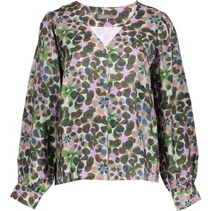 Geisha Blouse Flowers Paars dames