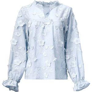 Smashed Lemon - Blouse - Hemelsblauw - Dames